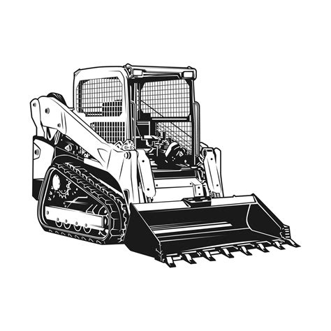 cartoon skid steer clip art|skid steer clip art outline.